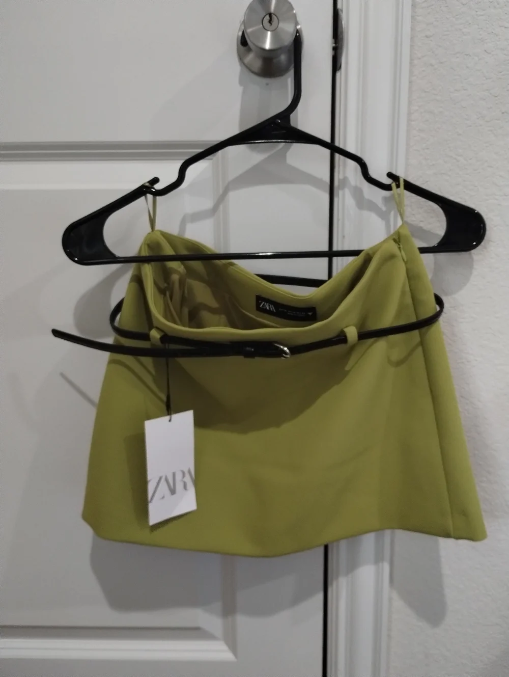 ZARA 2 PIECE MATCHING SETS BELTED BLAZER AND SKIRT XS NWT - Picture 4 of 4
